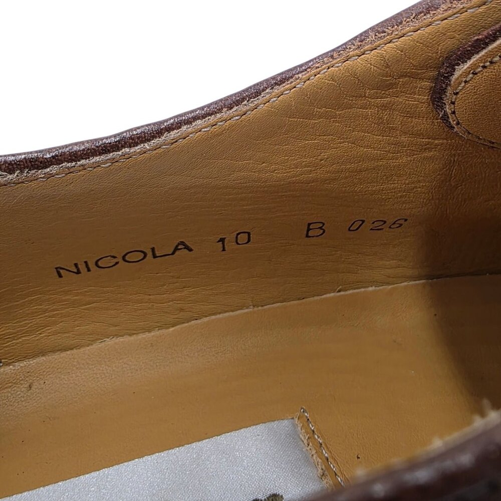 NEW Mezlan Spain Mens 10B Brown Soft Deerskin Leather Dress Shoes Oxfords Nicola - Picture 8 of 16